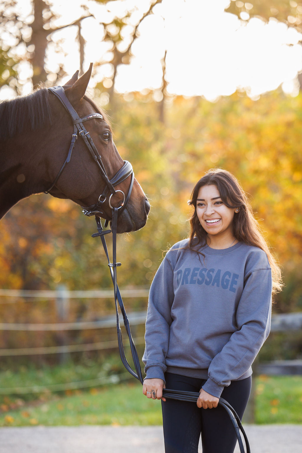 Fall '22 Equestrian Apparel Brand Photoshoot with Gold Horse Photography