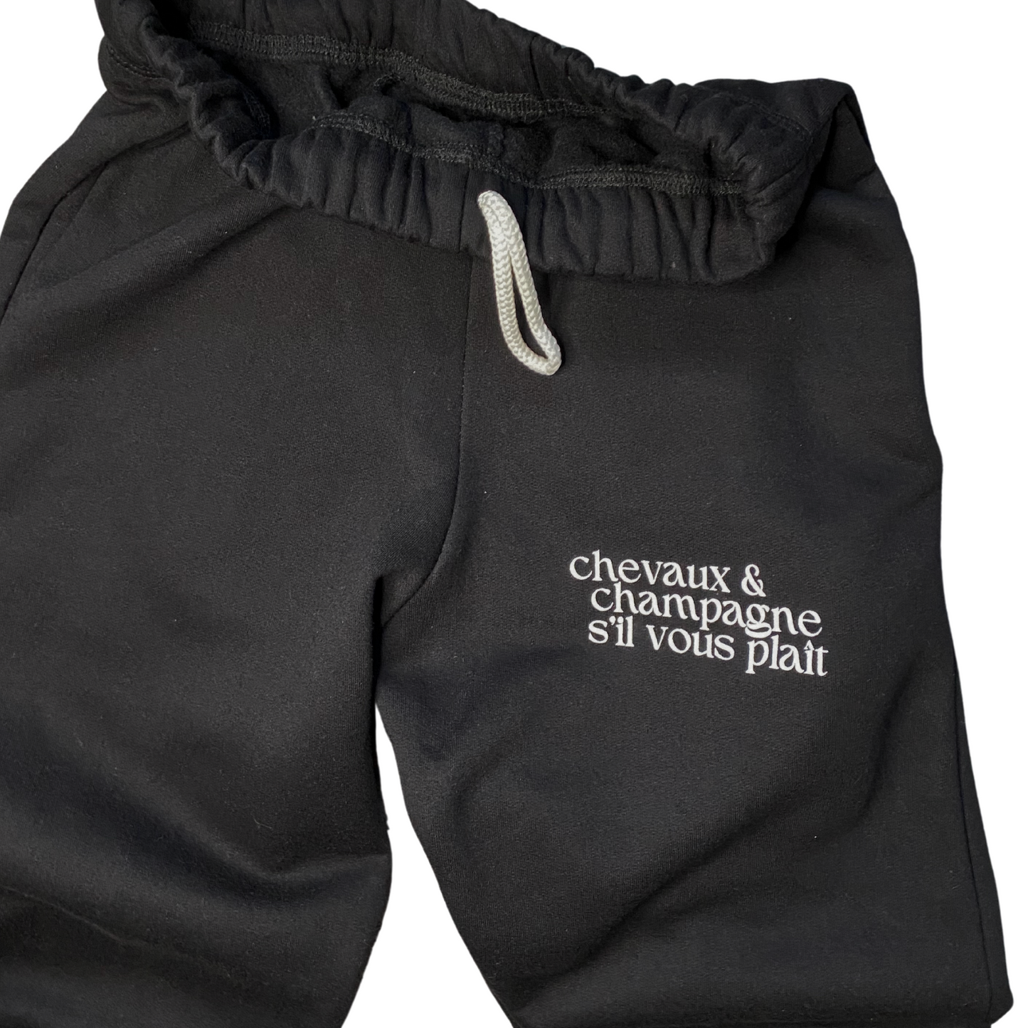Chevaux & Champagne Lounge Pants | Onyx - Gray & Bay Horse Co.