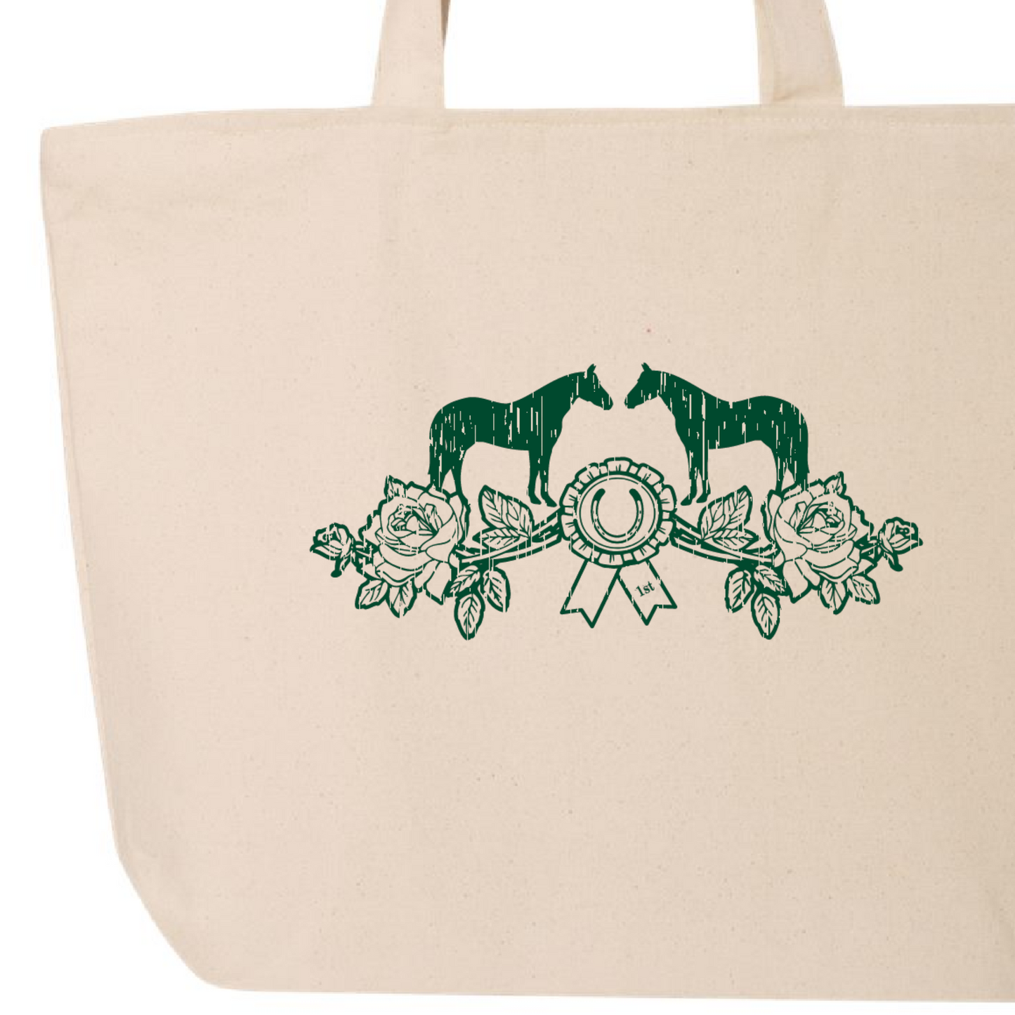 Roses + Rosette Tote Bag | Natural