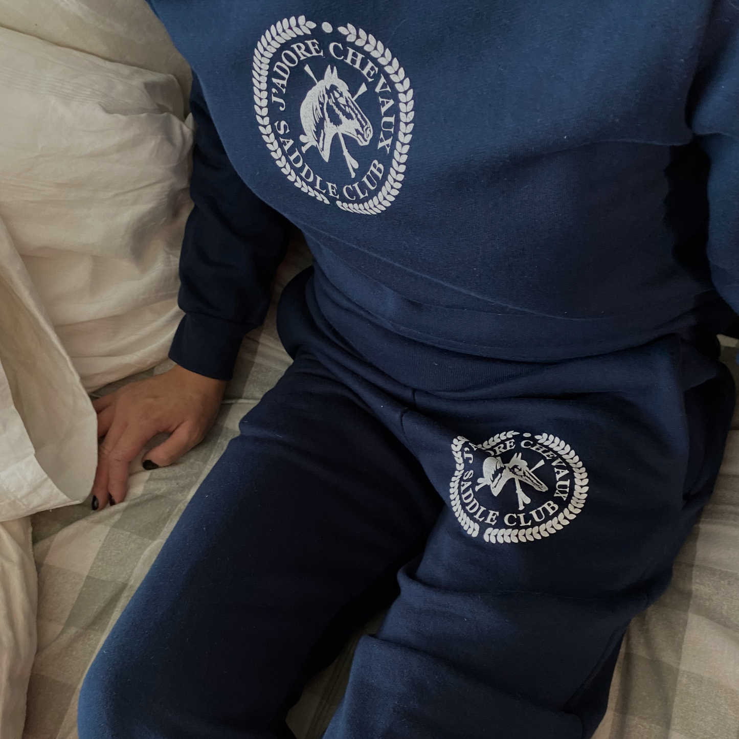 J'adore Chevaux Saddle Club Lounge Pants | Midnight - Gray & Bay Horse Co.